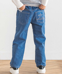 BeBe | ジョグデニムステッチロゴストレッチロングパンツ(デニムパンツ)