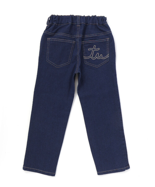 BeBe（ベベ）の「ジョグデニムステッチロゴストレッチロングパンツ（デニムパンツ・キッズ・ブルー/ネイビー・120cm/130cm/150cm/140cm）」の7枚目の写真