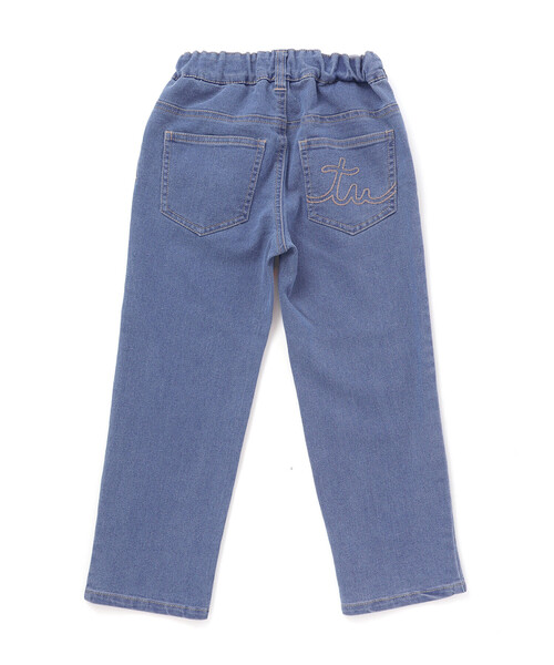 BeBe（ベベ）の「ジョグデニムステッチロゴストレッチロングパンツ（デニムパンツ・キッズ・ブルー/ネイビー・120cm/130cm/150cm/140cm）」の9枚目の写真