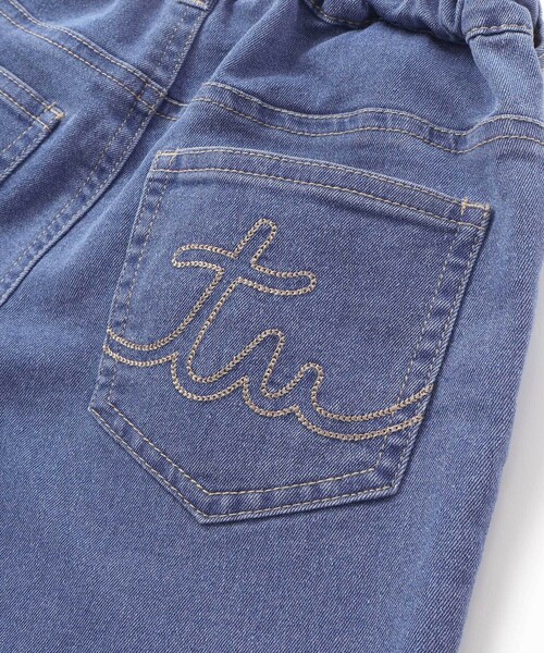BeBe（ベベ）の「ジョグデニムステッチロゴストレッチロングパンツ（デニムパンツ・キッズ・ブルー/ネイビー・120cm/130cm/150cm/140cm）」の12枚目の写真