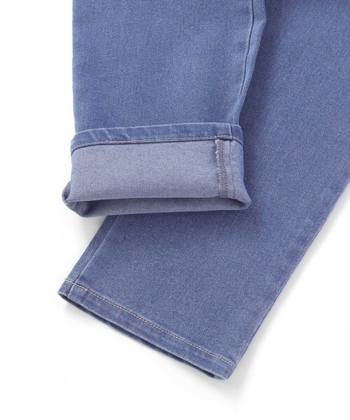 BeBe（ベベ）の「ジョグデニムステッチロゴストレッチロングパンツ（デニムパンツ・キッズ・ブルー/ネイビー・120cm/130cm/150cm/140cm）」の13枚目の写真