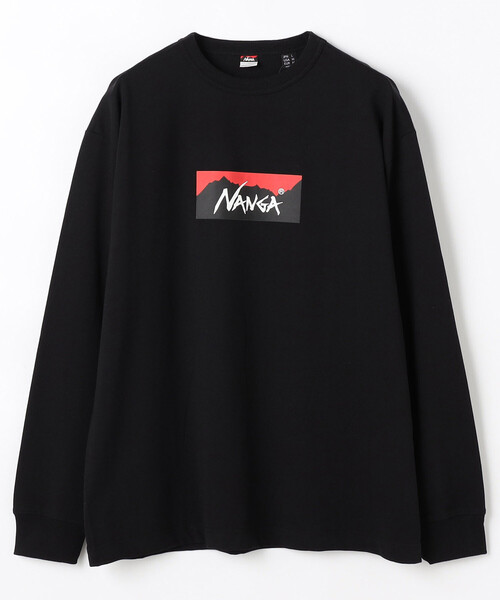 NANGA(ナンガ)の「NANGA/ナンガ ECO HYBRID BOX LOGO L/S TEE(Tシャツ/カットソー・メンズ・ブラック/ホワイト/インディゴブルー・X-LARGE/MEDIUM/LARGE)」の4枚目の写真