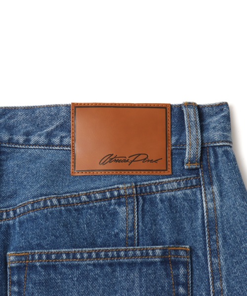 atmos pink（アトモスピンク）の「atmos pink Curve Denim Pants / アトモス ピンク カーブ デニム パンツ（デニムパンツ・レディース・ブルー/ブラック・M/S）」の6枚目の写真