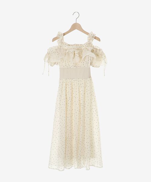 MAJESTIC LEGON(マジェスティックレゴン)の「ミルフィーユフリルコルセットワンピース(ワンピース・レディース・アイボリー/ブラック/ホワイト系その他2・MEDIUM/SMALL/X-SMALL/LARGE)」の16枚目の写真