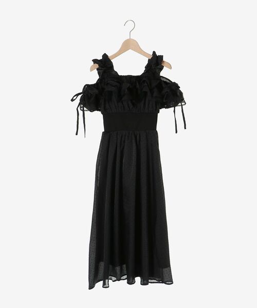 MAJESTIC LEGON(マジェスティックレゴン)の「ミルフィーユフリルコルセットワンピース(ワンピース・レディース・アイボリー/ブラック/ホワイト系その他2・MEDIUM/SMALL/X-SMALL/LARGE)」の17枚目の写真