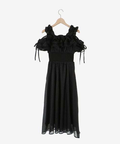 MAJESTIC LEGON(マジェスティックレゴン)の「ミルフィーユフリルコルセットワンピース(ワンピース・レディース・アイボリー/ブラック/ホワイト系その他2・MEDIUM/SMALL/X-SMALL/LARGE)」の18枚目の写真