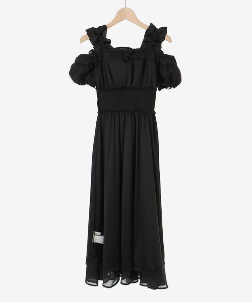 MAJESTIC LEGON(マジェスティックレゴン)の「ミルフィーユフリルコルセットワンピース(ワンピース・レディース・アイボリー/ブラック/ホワイト系その他2・MEDIUM/SMALL/X-SMALL/LARGE)」の10枚目の写真