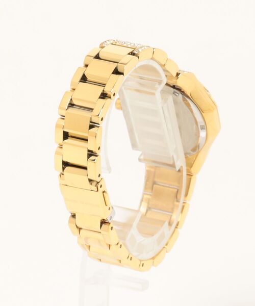 MICHAEL KORS（マイケルコース）の「RAQUEL パヴェ ゴールドトーン ウォッチ（アナログ腕時計・レディース・ゴールド・FREE）」の2枚目の写真