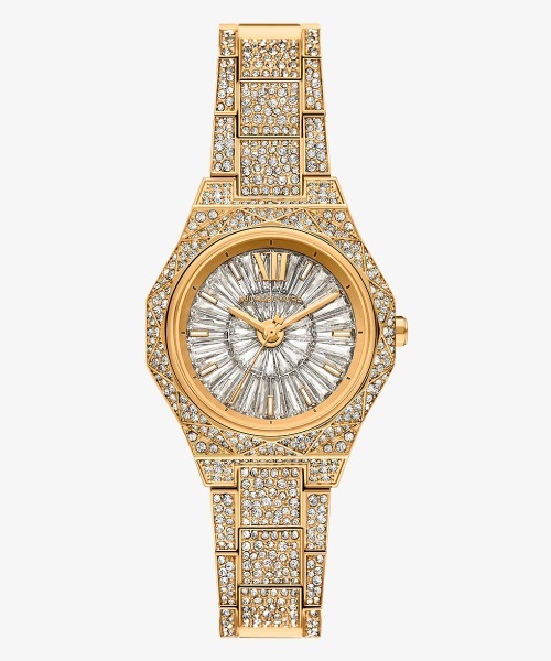 MICHAEL KORS(マイケルコース)の「RAQUEL パヴェ ゴールドトーン ウォッチ(アナログ腕時計・レディース・ゴールド・FREE)」の1枚目の写真