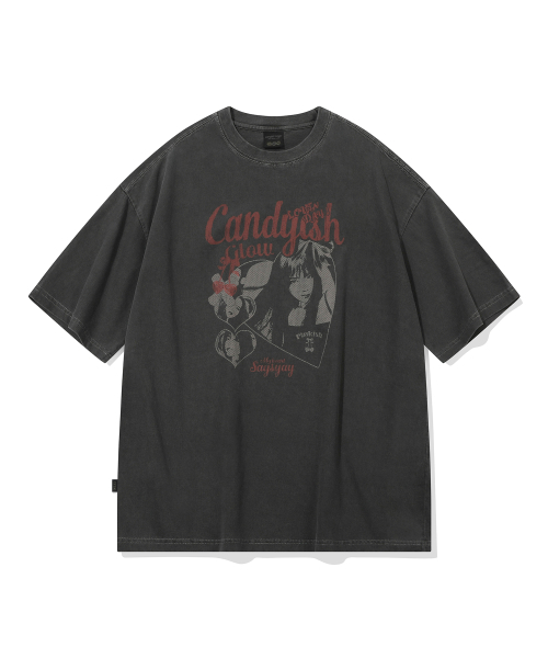 CPGN STUDIO(コンパーニョ)の「キャンディッシュピグメント半袖Tシャツスモークブラック(Tシャツ/カットソー・レディース・その他・MEDIUM/LARGE)」の2枚目の写真