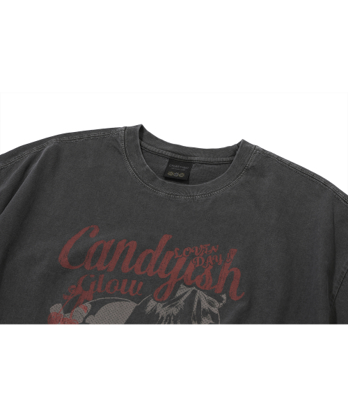 CPGN STUDIO(コンパーニョ)の「キャンディッシュピグメント半袖Tシャツスモークブラック(Tシャツ/カットソー・レディース・その他・MEDIUM/LARGE)」の4枚目の写真