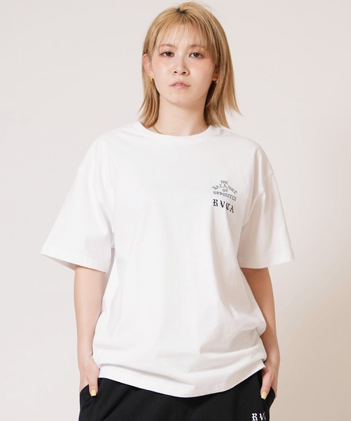 RVCA(ルーカ)の「RVCA/ルーカ レディース 半袖 Tシャツ BG043203(Tシャツ/カットソー・レディース・ブラック/ライトピンク/ホワイト・S/M)」の9枚目の写真