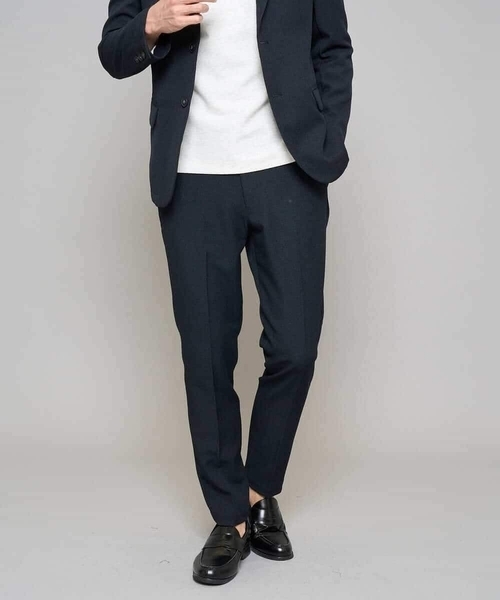 a.v.v(アーヴェヴェ)の「【イージーケア/洗濯機で洗える/ストレッチ】グレンチェックストレッチスマートスラックス(その他パンツ・メンズ・ネイビー・48/50/46)」の22枚目の写真