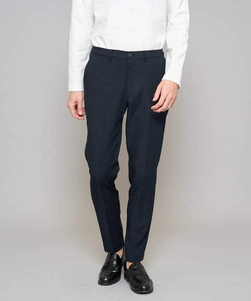 a.v.v(アーヴェヴェ)の「【イージーケア/洗濯機で洗える/ストレッチ】グレンチェックストレッチスマートスラックス(その他パンツ・メンズ・ネイビー・48/50/46)」の2枚目の写真