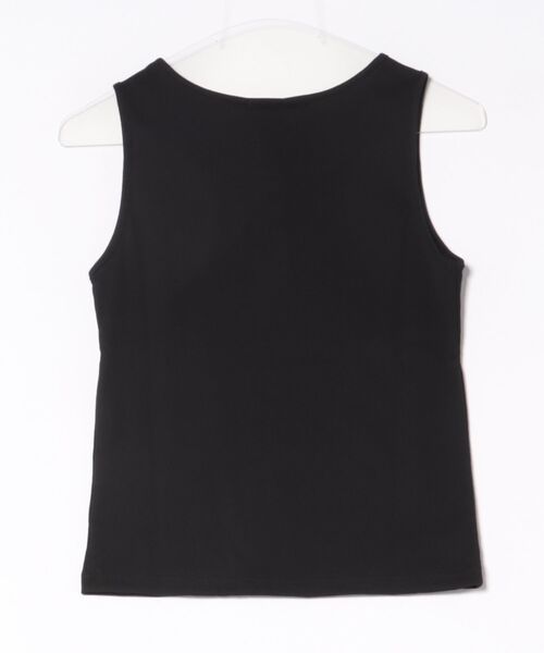 Honeys（ハニーズ）の「【ＵＶカット】ヘンリーネックタンク（タンクトップ・レディース・ブラウン/レッド/オートミール/アイボリー/ブラック・L/M/S）」の10枚目の写真