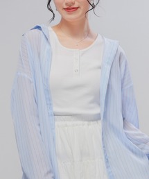 Honeys | 【ＵＶカット】ヘンリーネックタンク(タンクトップ)