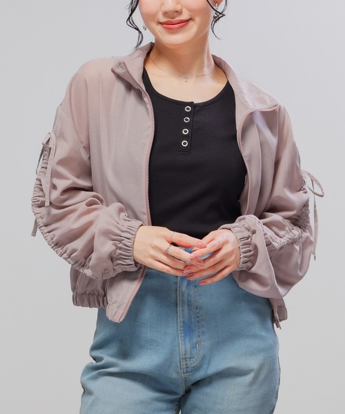 Honeys（ハニーズ）の「【ＵＶカット】ヘンリーネックタンク（タンクトップ・レディース・ブラウン/レッド/オートミール/アイボリー/ブラック・L/M/S）」の15枚目の写真