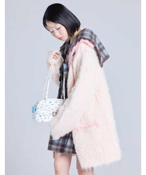 Little sunny bite(リトルサニーバイト)の「【8】【it】【Little Sunny Bite】long cardigan(カーディガン/ボレロ・レディース・ブラック/ブルー/ライトピンク/ピンク・MEDIUM/SMALL)」の11枚目の写真