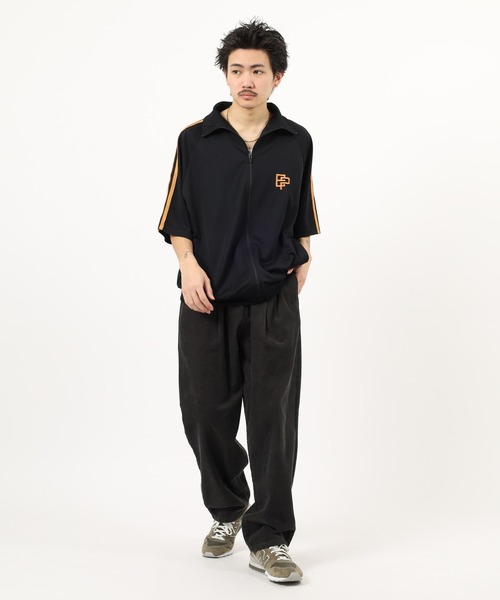 FUNALIVE(ファンアライブ)の「ハイネック ロゴ 5分袖 トラックジャケット(Tシャツ/カットソー・メンズ・ブラック/グレー/ネイビー/ブラウン・LL/L/M)」の16枚目の写真