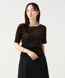 【7/16値下げ】チョーカー付き シアー ベロア Tシャツ（セットアイテム）