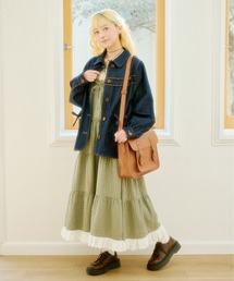 kutir（クティール）の「【着丈が選べる！】レース切り替えアソートキャミワンピース（ワンピース）」