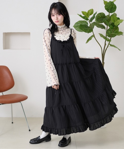 UNDER COVER キャミワンピースbut beautiful訳あり希少品 着丈が選べる！】レース切り替えアソートキャミワンピース（ワンピース