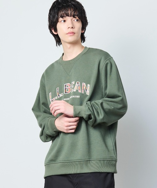 L.L.Bean(エルエルビーン)の「エッセンシャル・グラフィック・スウェットシャツ、クルーネック 米国フィット・レギュラー(スウェット・メンズ・グリーン/ヘザーグレー/ネイビー・SMALL/LARGE/MEDIUM)」の22枚目の写真
