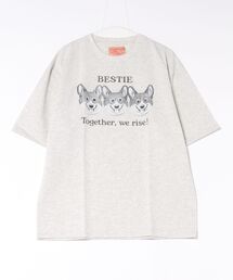 CORISCO（コリスコ）の「フェイスアニマル柄TEE(M1)（Tシャツ/カットソー）」