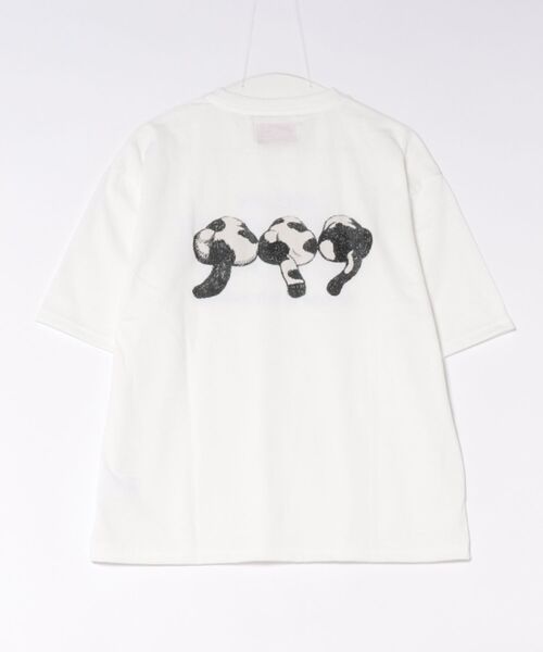 go slow caravan(ゴースローキャラバン)の「フェイスアニマル柄TEE(M1)(Tシャツ/カットソー・メンズ・ブラック系3/ブラック系1/グレー系1/キナリ/オートミール/グレー系3/グレー系2/ホワイト系2/ホワイト系1/ナチュラル/ホワイト系3/ブラック系2・MEDIUM/X-LARGE/LARGE)」の15枚目の写真