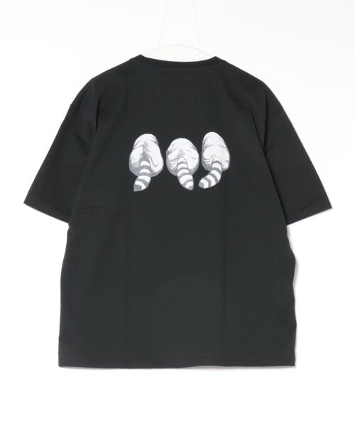 go slow caravan(ゴースローキャラバン)の「フェイスアニマル柄TEE(M1)(Tシャツ/カットソー・メンズ・ブラック系3/ブラック系1/グレー系1/キナリ/オートミール/グレー系3/グレー系2/ホワイト系2/ホワイト系1/ナチュラル/ホワイト系3/ブラック系2・MEDIUM/X-LARGE/LARGE)」の19枚目の写真