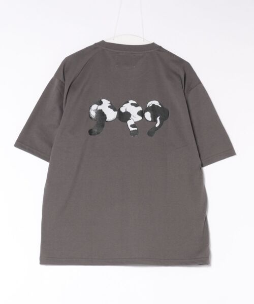 go slow caravan(ゴースローキャラバン)の「フェイスアニマル柄TEE(M1)(Tシャツ/カットソー・メンズ・ブラック系3/ブラック系1/グレー系1/キナリ/オートミール/グレー系3/グレー系2/ホワイト系2/ホワイト系1/ナチュラル/ホワイト系3/ブラック系2・MEDIUM/X-LARGE/LARGE)」の20枚目の写真