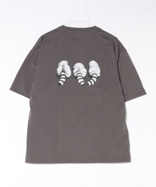 go slow caravan(ゴースローキャラバン)の「フェイスアニマル柄TEE(M1)(Tシャツ/カットソー・メンズ・ブラック系3/ブラック系1/グレー系1/キナリ/オートミール/グレー系3/グレー系2/ホワイト系2/ホワイト系1/ナチュラル/ホワイト系3/ブラック系2・MEDIUM/X-LARGE/LARGE)」の21枚目の写真