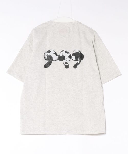 go slow caravan(ゴースローキャラバン)の「フェイスアニマル柄TEE(M1)(Tシャツ/カットソー・メンズ・ブラック系3/ブラック系1/グレー系1/キナリ/オートミール/グレー系3/グレー系2/ホワイト系2/ホワイト系1/ナチュラル/ホワイト系3/ブラック系2・MEDIUM/X-LARGE/LARGE)」の22枚目の写真