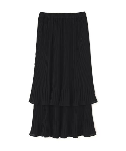 FREE'S MART（フリーズマート）の「消しプリーツティアードスカート（スカート・レディース・ホワイト/グレー/ブラック・MEDIUM/X-SMALL/SMALL）」の4枚目の写真