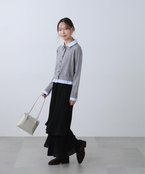 FREE'S MART（フリーズマート）の「消しプリーツティアードスカート（スカート・レディース・ホワイト/グレー/ブラック・MEDIUM/X-SMALL/SMALL）」の9枚目の写真