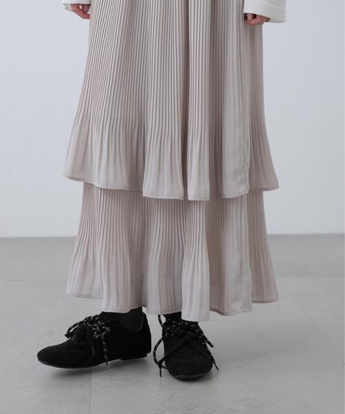 FREE'S MART（フリーズマート）の「消しプリーツティアードスカート（スカート・レディース・ホワイト/グレー/ブラック・MEDIUM/X-SMALL/SMALL）」の17枚目の写真