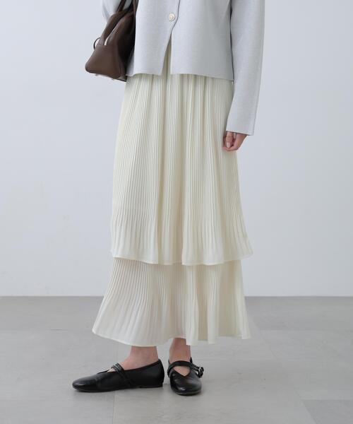 FREE'S MART（フリーズマート）の「消しプリーツティアードスカート（スカート・レディース・ホワイト/グレー/ブラック・MEDIUM/X-SMALL/SMALL）」の21枚目の写真