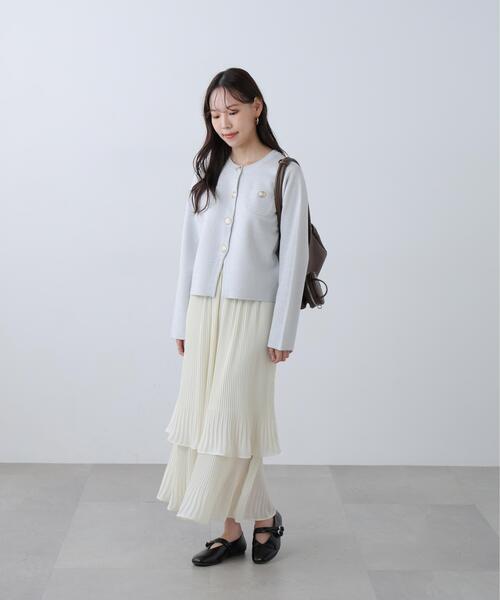 FREE'S MART（フリーズマート）の「消しプリーツティアードスカート（スカート・レディース・ホワイト/グレー/ブラック・MEDIUM/X-SMALL/SMALL）」の22枚目の写真