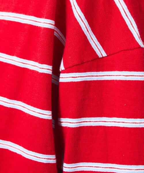 Rouge vif la cle（ルージュヴィフラクレ）の「【Le Melange/ル・メランジュ】マルチボーダーTee/8分袖/クルーネックTee【WEB限定】（Tシャツ/カットソー・レディース・レッド/サックスブルー・フリー）」の7枚目の写真