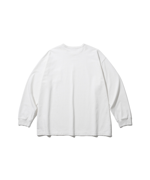 ANGLAN（アングラン）の「Essential Pocket Long Sleeve - White（Tシャツ/カットソー・メンズ・その他・1/2）」の2枚目の写真