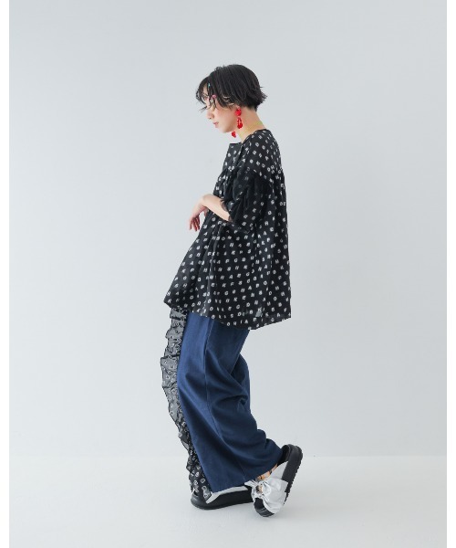 unica(ユニカ)の「alphabetオーガンジーフリルブラウス laides(シャツ/ブラウス・レディース・サックスブルー/ブラック/オフホワイト・F)」の19枚目の写真