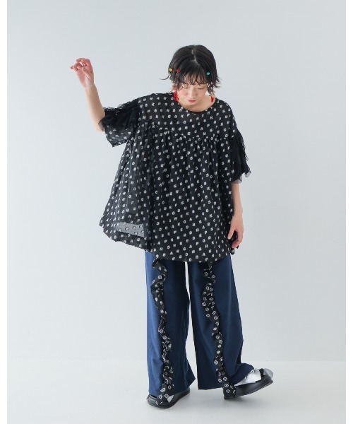 unica(ユニカ)の「alphabetオーガンジーフリルブラウス laides(シャツ/ブラウス・レディース・サックスブルー/ブラック/オフホワイト・F)」の20枚目の写真