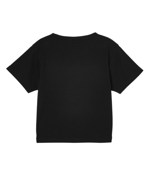 X-girl（エックスガール）の「ONE POINT LOGO S/S BABY TEE（Tシャツ/カットソー・レディース・ブラック/ホワイト/ピンク/ライトパープル・S/M）」の8枚目の写真
