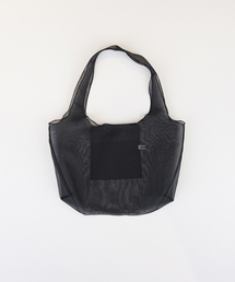 m.m.m（ムー）の「オーガンザミニバッグ_ブラック（ショルダーバッグ）」