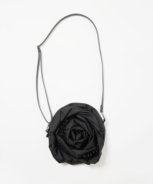 gomme（ゴム）の「フラワーショルダーバッグ（ショルダーバッグ・レディース・ブラック/カーキ・FREE）」の4枚目の写真