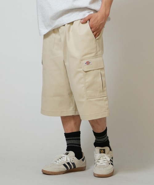 Dickies（ディッキーズ）の「【ムラサキスポーツ限定】Dickies/ディッキーズ ハーフパンツ ショートパンツ EASY CARGO SHORTS DY0009（その他パンツ・メンズ・ブラック/チャコールグレー/カーキブラウン/カモフラージュ/ストーン・L/M）」の2枚目の写真