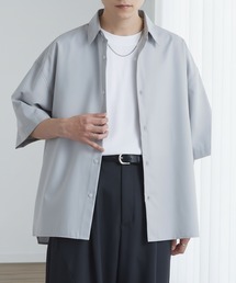 セール】【UNISEX】FAKE BLOCKING H/S SHIRTS/フェイクブロッキング