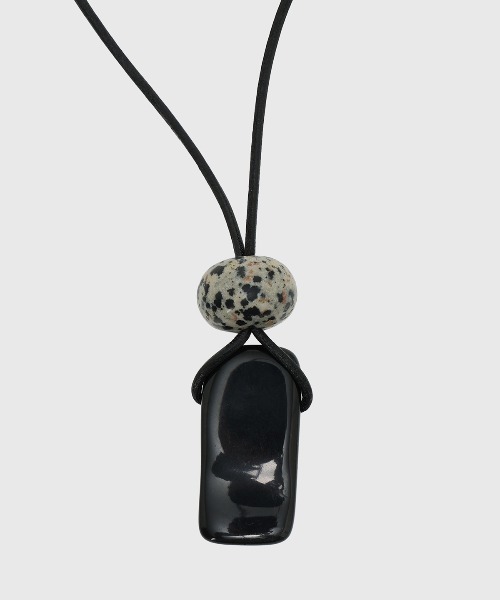 CREDONA(クレドナ)の「STONE PENDANT NECKLACE/ストーンペンダントネックレス(ネックレス・レディース・ブラック・FREE)」の8枚目の写真