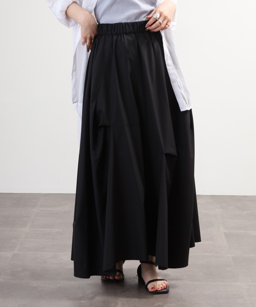 EGLANTINE(エグランティーヌ)の「EGLANTINE ロングスカート(スカート・レディース・キャメル/ブラック/カーキ・38)」の22枚目の写真
