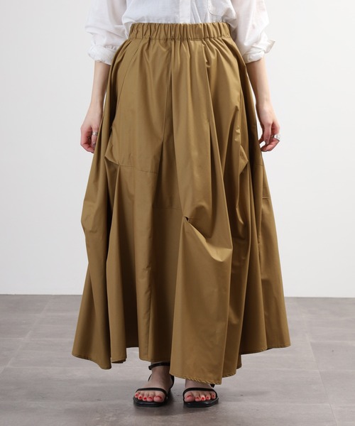 EGLANTINE(エグランティーヌ)の「EGLANTINE ロングスカート(スカート・レディース・キャメル/ブラック/カーキ・38)」の15枚目の写真